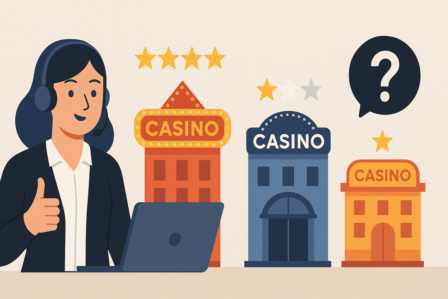 How customer support quality varies between casinos