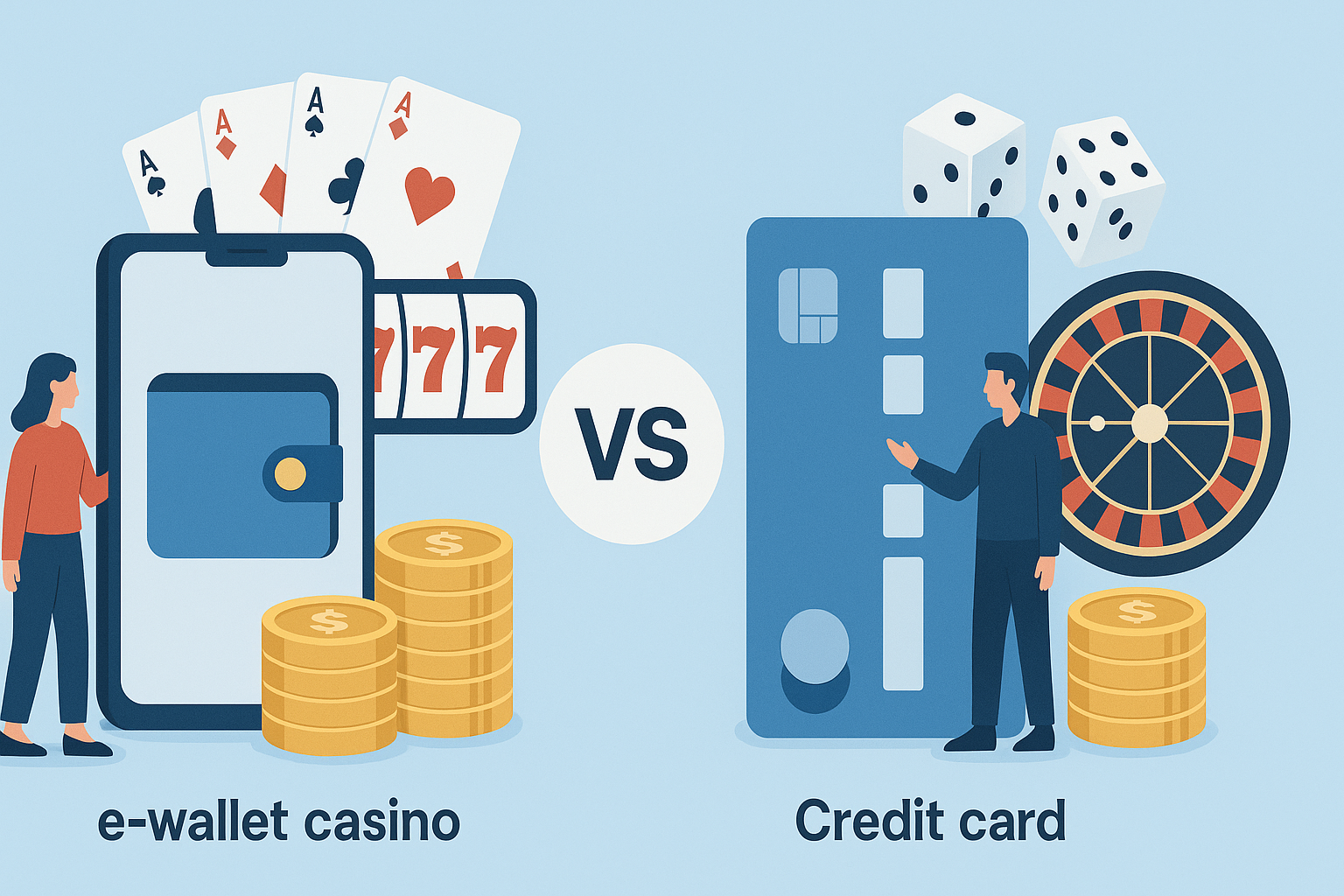E-wallet casino vs credit card casino comparison