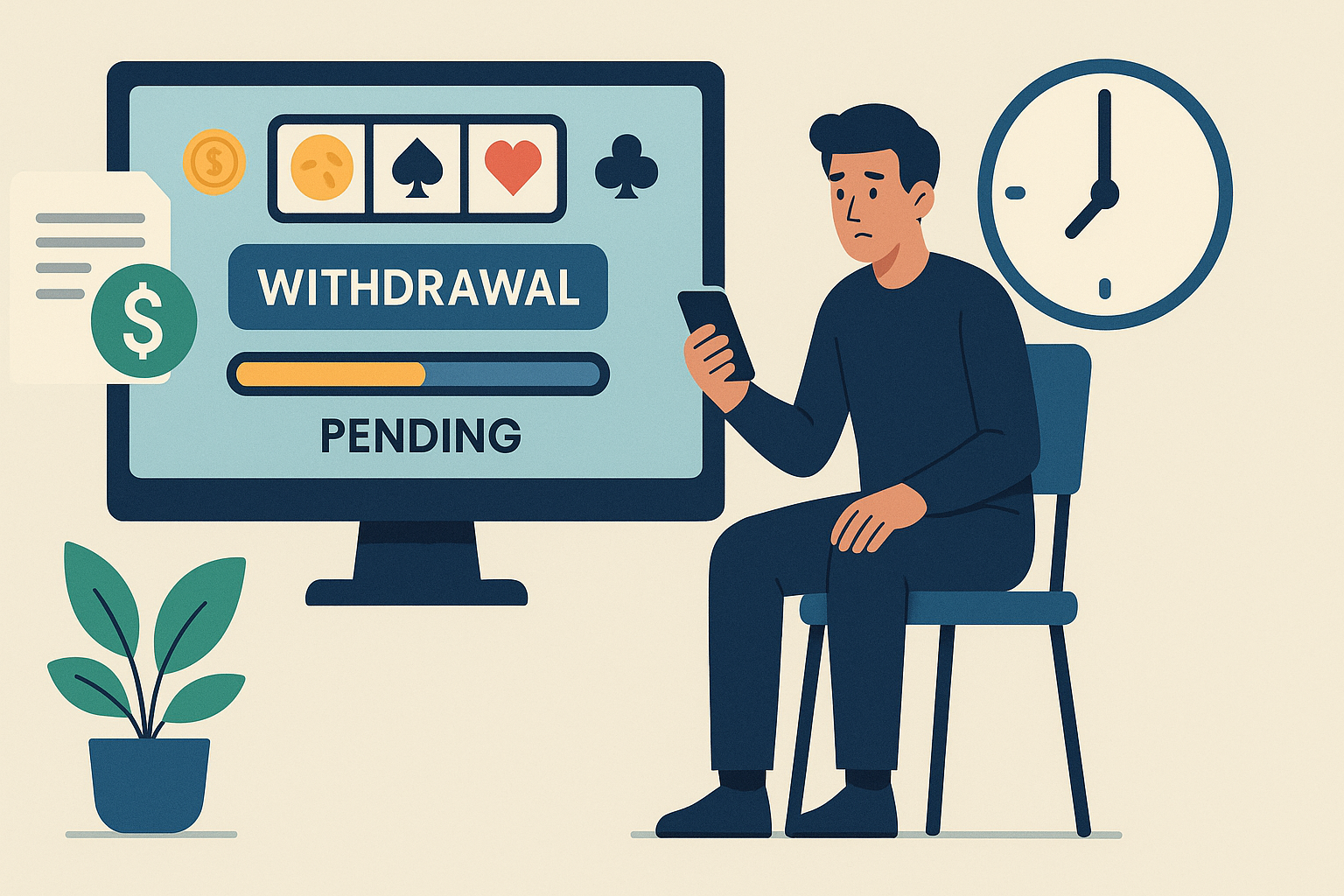 Casino withdrawal pending status explained